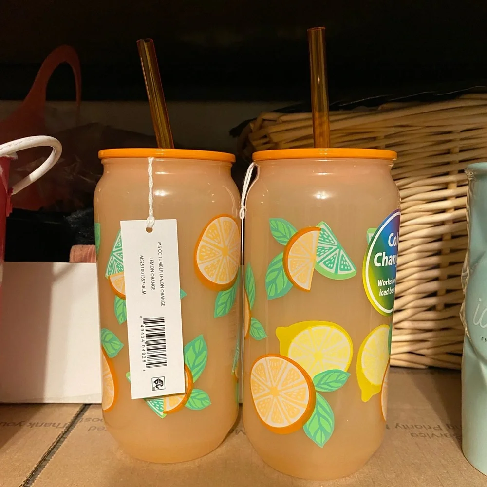 2 Mainstays 20-Ounce Color-Changing Acrylic Can Shape Tumbler - Picture 2 of 6